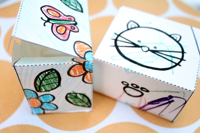 Free Printable Color in Gift Boxes for kids * Moms and Crafters