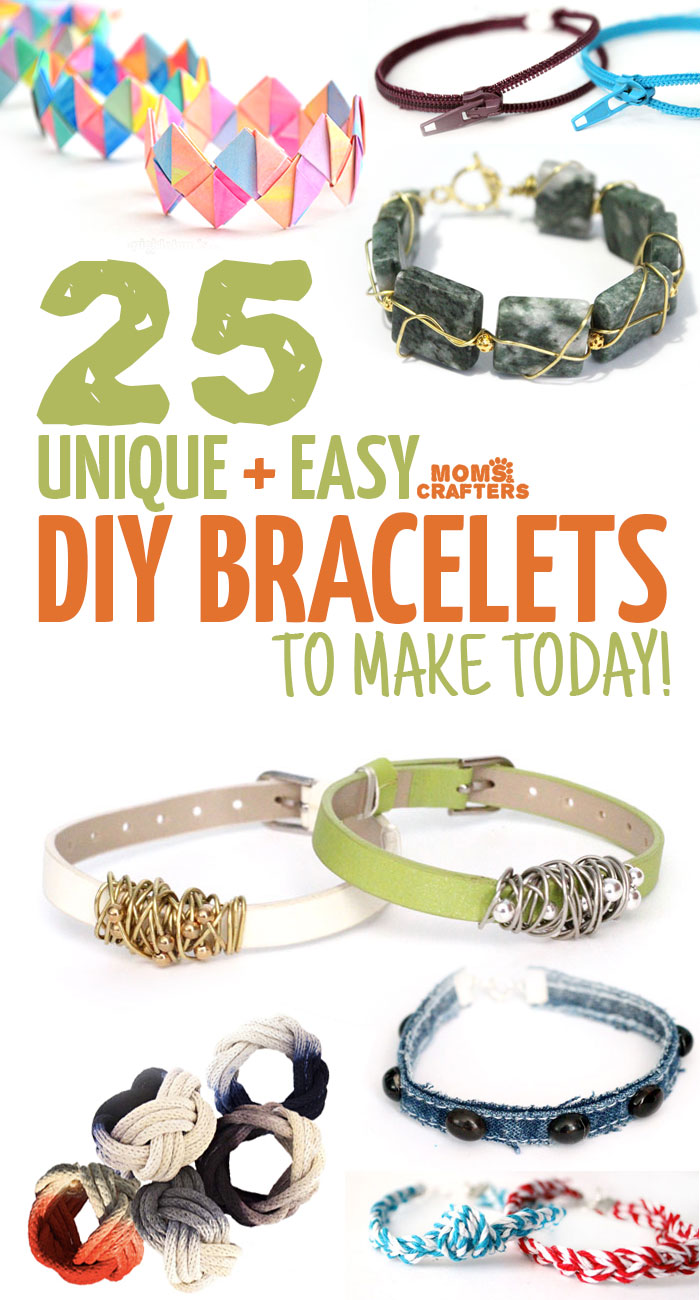 Looking for cool DIY bracelets to make? Try these 25 cool, unusual and totally awesome arm candy jewelry making tutorials! Features crafts for kids, tweens, teens, and adults.