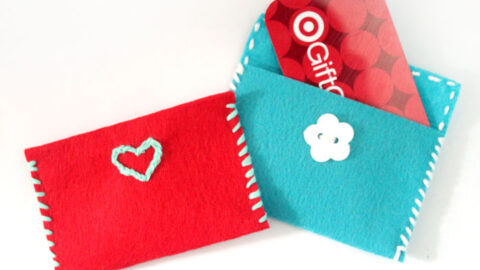 Easy Felt Gift Card Pouches
