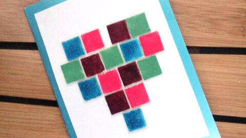 Mosaic Heart Card Craft