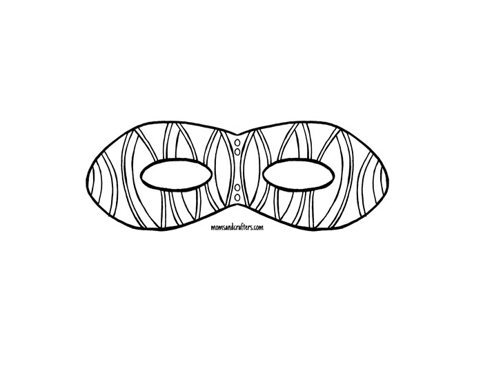 Do you love adult coloring pages but want something functional? Grab these color in masks for adults and kids - including free printables! What a brilliant activity for a Purim party, mardi gras celebration, or any tween or teen party!