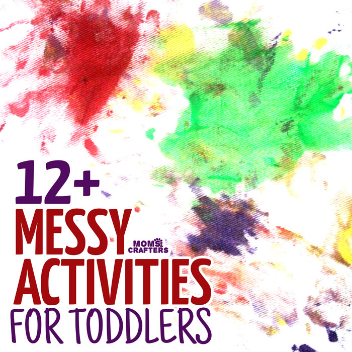 Toddlers love making a mess! These 12 messy activities for toddlers are sure to be a hit and make parenting them easier!