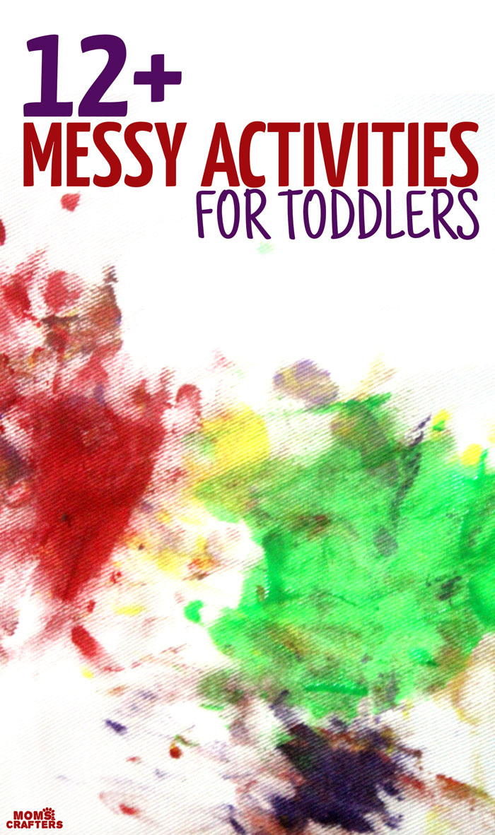 Toddlers love making a mess! These 12 messy activities for toddlers are sure to be a hit and make parenting them easier!