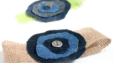 DIY Denim Flowers from old jeans