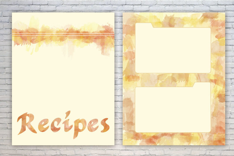 Download these free recipe binder printables to organize your kitchen! You get free printable recipe cards pages, plus a cover for the binder - in two cool, trendy print options.