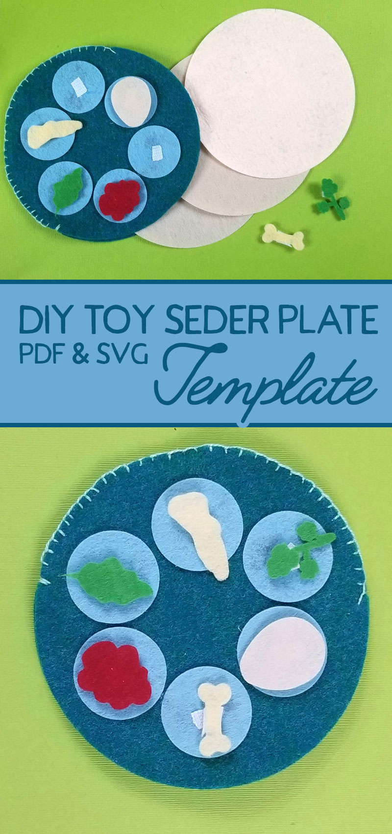 pretend seder plate for toddlers moms and crafters