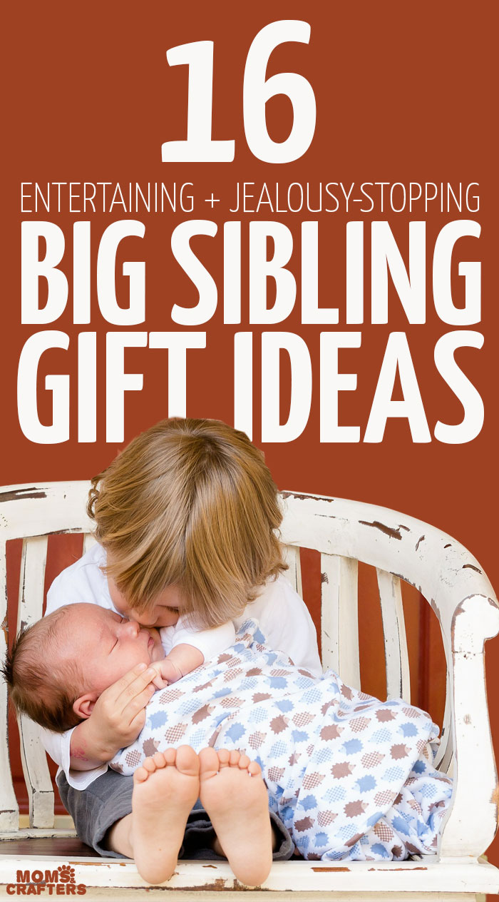 So you know what to add to your baby registry, or what to buy a pregnant woman or new mother... but what about the new big sibling? Here are some big sibling gifts to get for a new baby's big brother or sister to help with jealousy, to entertain, and to educate about the new baby! Pregnancy | Parenting