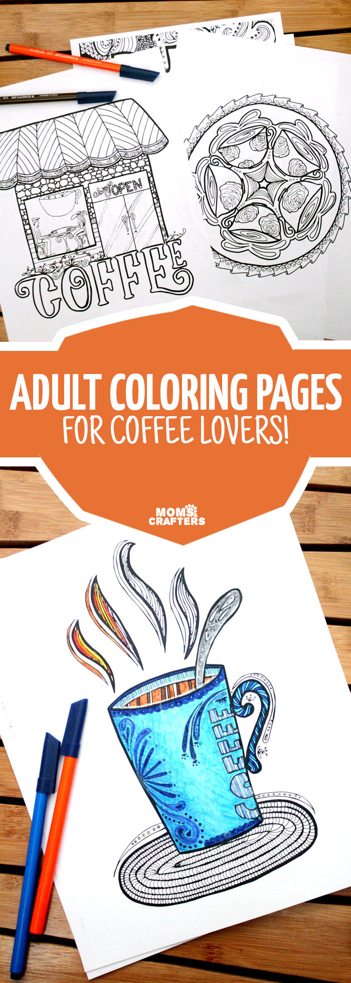 Trace and Color: Coffee Lovers: Adult Activity Book [Book]