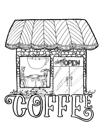 If you love coffee and you love adult colouring, you'll want to grab these printable coloring pages for adults! These coffee themed complex coloring pages are the best way to relax, and even include a coffee mandala!!