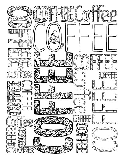 If you love coffee and you love adult colouring, you'll want to grab these printable coloring pages for adults! These coffee themed complex coloring pages are the best way to relax, and even include a coffee mandala!!