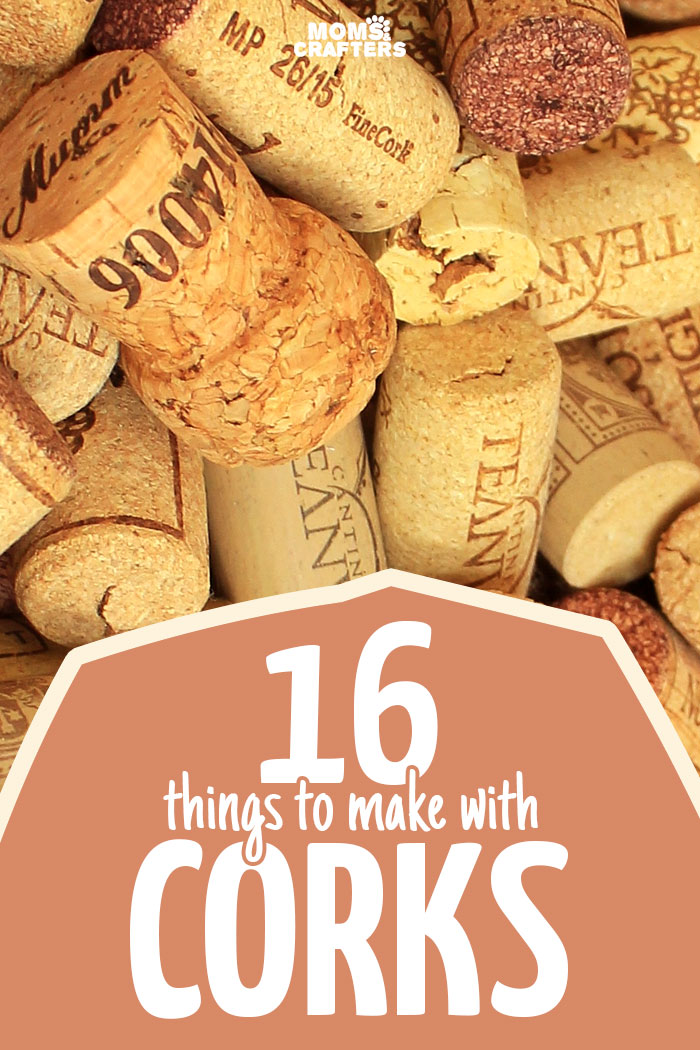 A list of the best DIY wine cork crafts I've seen to upcycle and repurpose all of those corks I have lying around! Great craft ideas - I need to get to recycling my corks more.