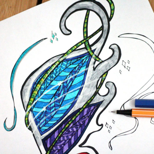 Free Printable Fairy Coloring Page for Adults * Moms and Crafters