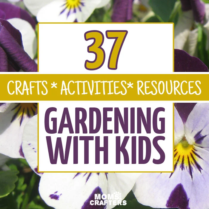 Gardening with kids can be fun... and challenging. This amazing resource includes crafts, activities, printables, and more for gardening with kids - a fun spring and summer activity for toddlers, preschoolers, and older.