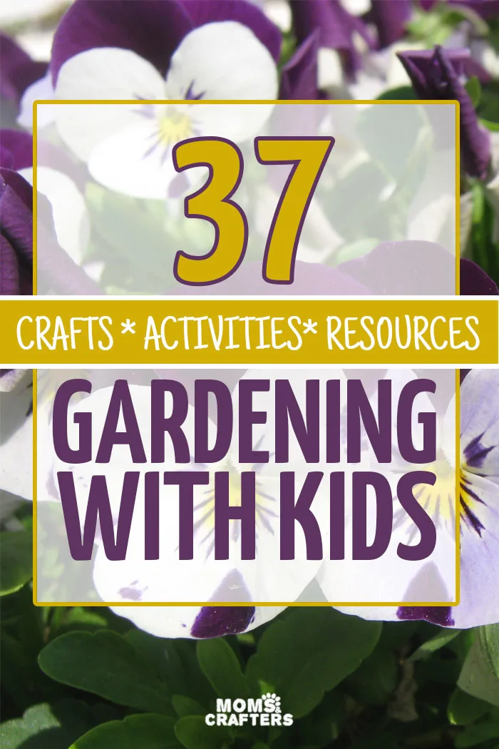 Gardening with kids can be fun... and challenging. This amazing resource includes crafts, activities, printables, and more for gardening with kids - a fun spring and summer activity for toddlers, preschoolers, and older.