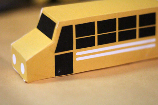 School Bus Treat Boxes - a free printable! * Moms and Crafters