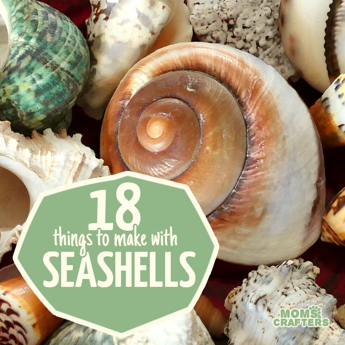 If you've got piles of sea shells, click for 18 of the best seashell crafts around - from keepsakes to DIY jewelry, from kids crafts to teen to things for moms to make. There's something for everyone!