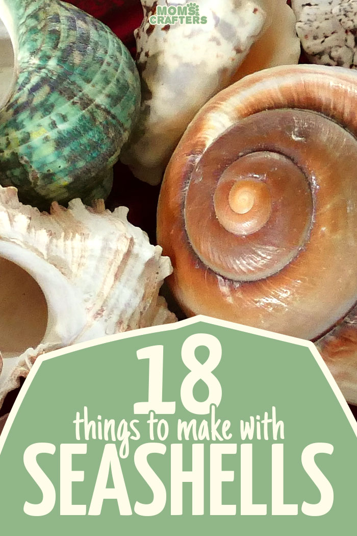 If you've got piles of sea shells, click for 18 of the best seashell crafts around - from keepsakes to DIY jewelry, from kids crafts to teen to things for moms to make. There's something for everyone!