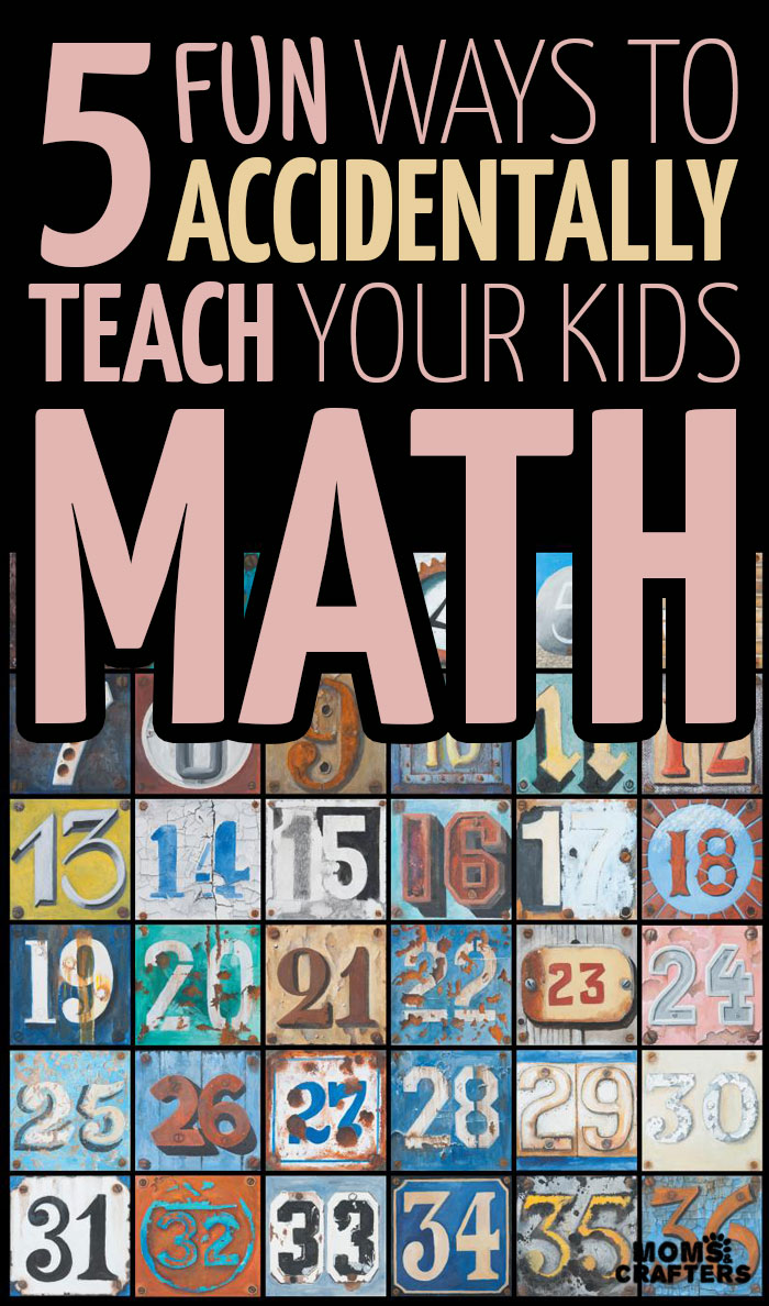 Teach kids math through your every day activities with these 5 simple tricks to try!