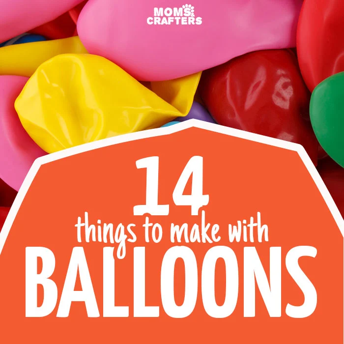 14 awesome things to make with balloons - you'll love these easy balloon crafts are for all skill and age levels! You'll find crafts for kids, teens, and adults with easy ideas to repurpose balloons you have left over from a birthday party.