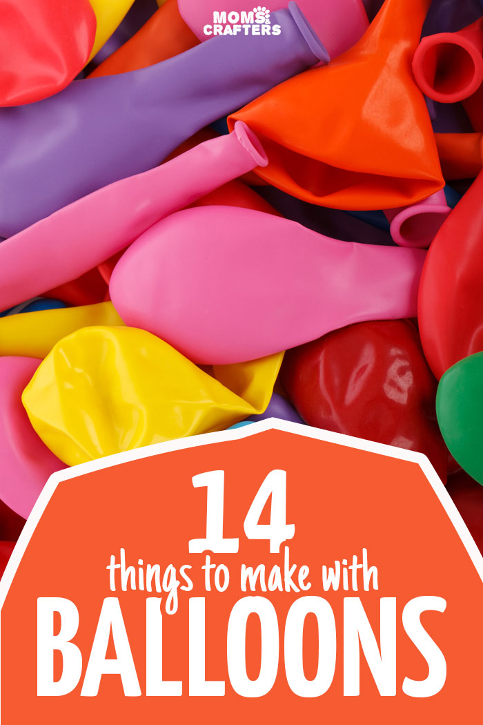 14 awesome things to make with balloons - you'll love these easy balloon crafts are for all skill and age levels! You'll find crafts for kids, teens, and adults with easy ideas to repurpose balloons you have left over from a birthday party.