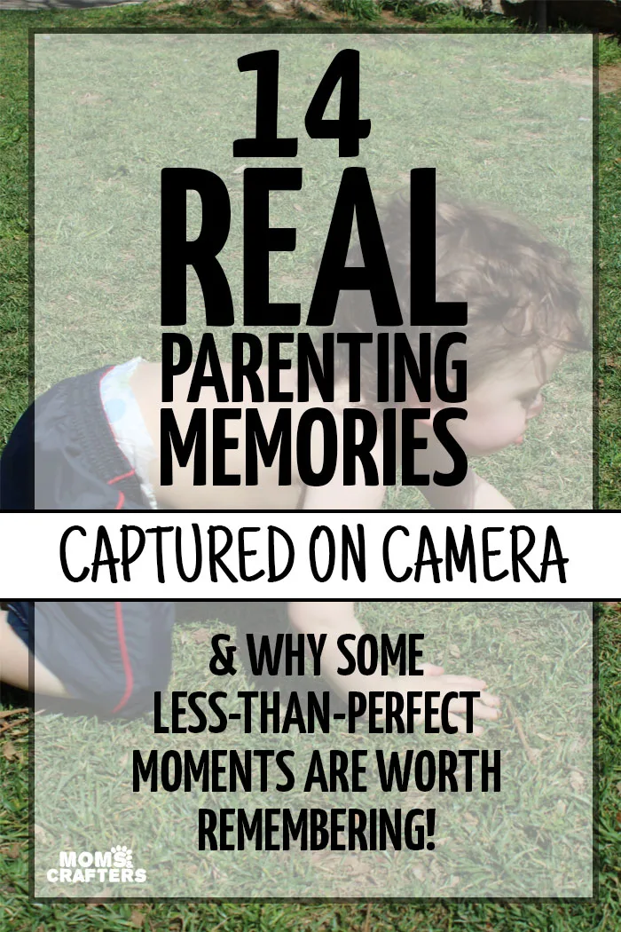 Do you record "mishap" moments and memories as well? Here is an adorable scrapbooking and baby photography idea: take photos of those less-than-perfect moments and see how they make you laugh later on. || Parenting tips.