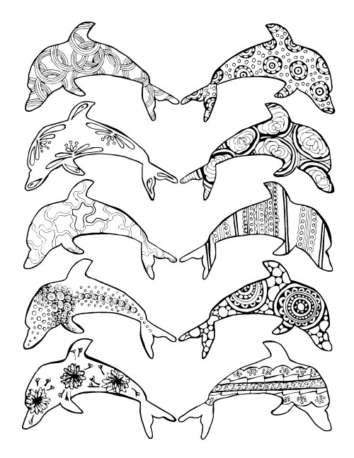 These beach themed ocean coloring pages for adults are so cool - many different levels of difficulty, and unique complex pages. YOu'll love these sea coloring pages, especially the flip flops.