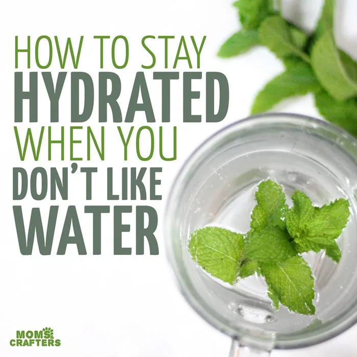 Fun tricks and drink ideas to help you stay hydrated if you don't like water! Great ideas for parenting in the summer and getting your kids to drink more healthy options, and for when breastfeeding.