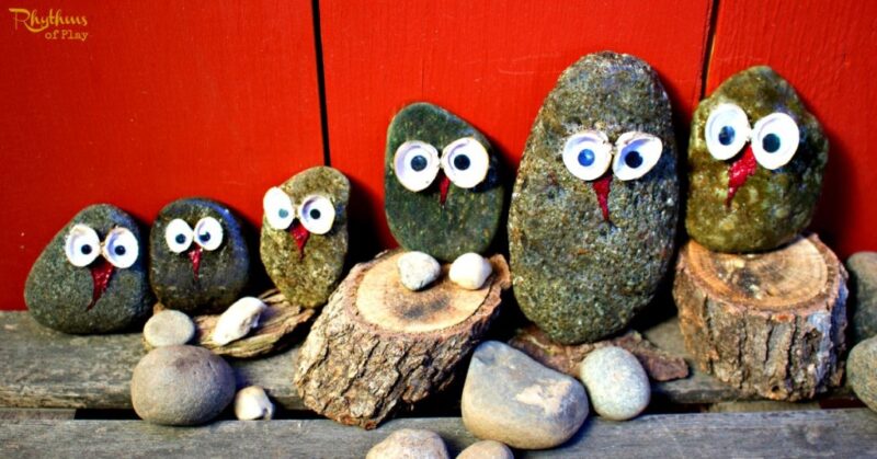 Rocks are probably the cheapest (I mean free-est) craft supply out there, because that's totally what they are - craft ready! These 16 things to make with rocks will keep you busy on a budget! These are great nature crafts for kids, teens and adults and are easy to make DIY ideas!