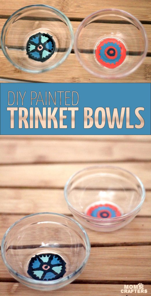 DIY Painted Glass Bowls * Moms and Crafters