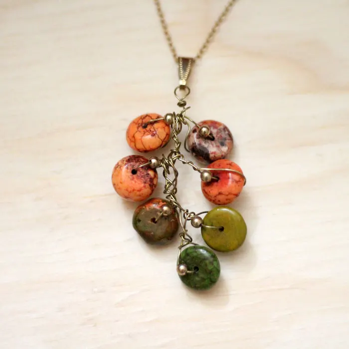 This stunning branch necklace is cheaper and easier to make than you might think! It's a great beginner wire wrapping jewelry making tutorial, and is a great autumn craft or DIY gift idea for the holidays!