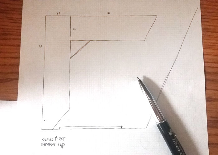 I have no space so turning a big closet into a craft room is a perfect idea! See the planning stages for a budget-friendly craft room in a closet - this is so simple and doable, even if you're not a builder.