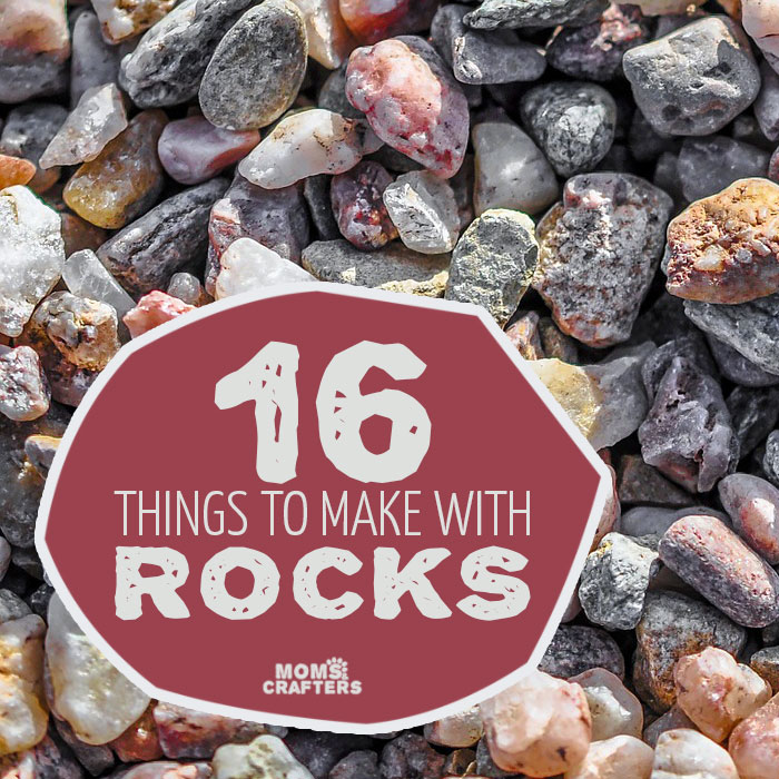 Rocks are probably the cheapest (I mean free-est) craft supply out there, because that's totally what they are - craft ready! These 16 things to make with rocks will keep you busy on a budget! These are great nature crafts for kids, teens and adults and are easy to make DIY ideas!