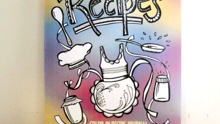 Preserve Your Favorite Recipes with the Color-in Recipe Journal