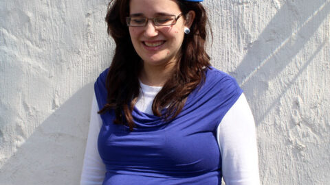 DIY Cookie Monster Costume for Pregnant Lady