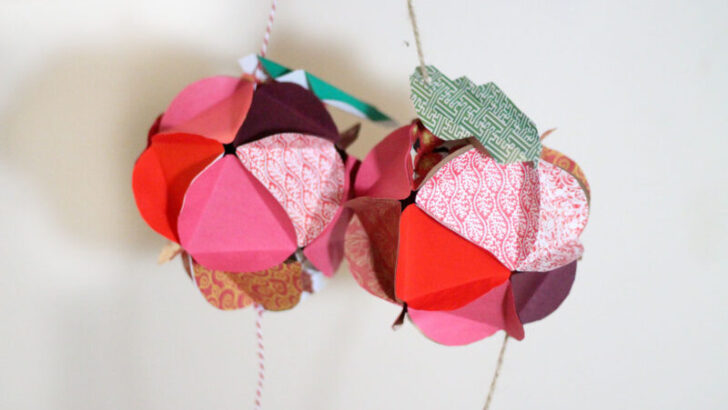 DIY Apple Paper Globe