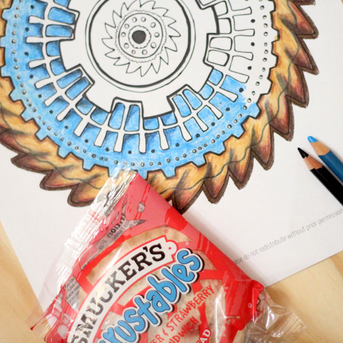 Grab this free printable gears mandala coloring page for adults - and learn how I find the time to color as a busy mom! You'll love these time-saving parenting tips that give you the chance to do the things you like, relax, and take care of yourself!