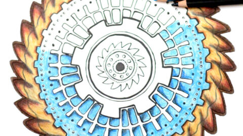 Gears Mandala coloring page – Free Printable