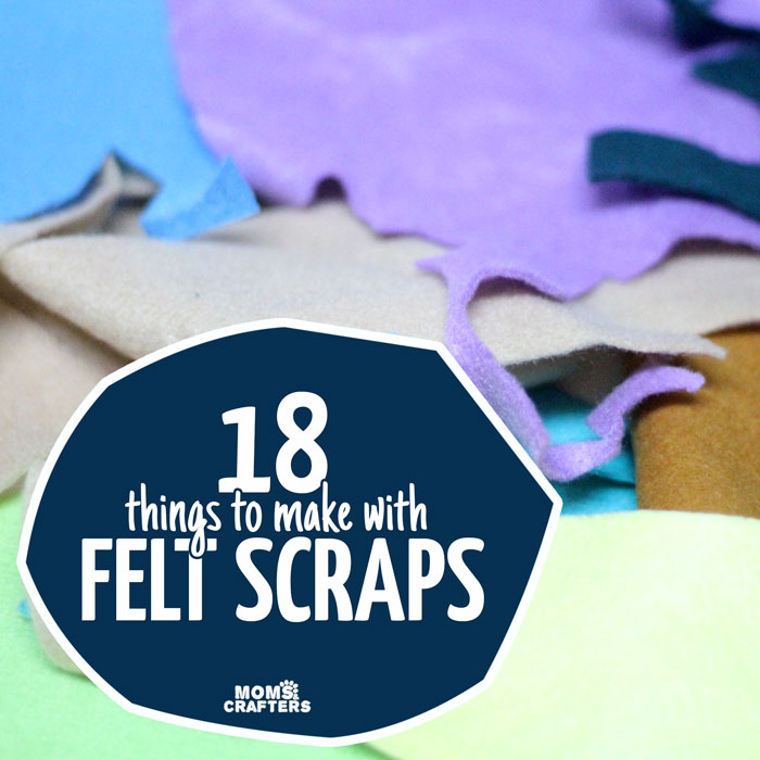 Don't throw away your felt scraps! These 18 cool things to make with felt scraps include a variety of easy felt crafts that can also be made from sampler packs. Click to see eighteen cool crafts for kids, teens, and adults.