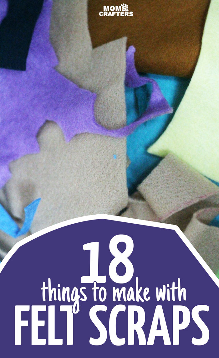 Don't throw away your felt scraps! These 18 cool things to make with felt scraps include a variety of easy felt crafts that can also be made from sampler packs. Click to see eighteen cool crafts for kids, teens, and adults.