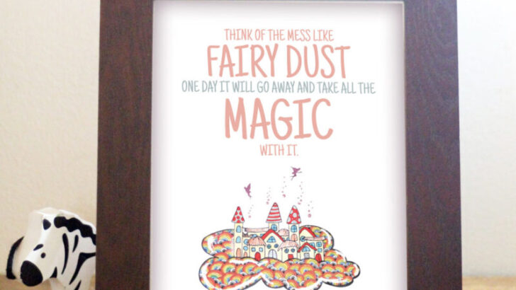 Nursery or Playroom Wall Art: Fairy Dust