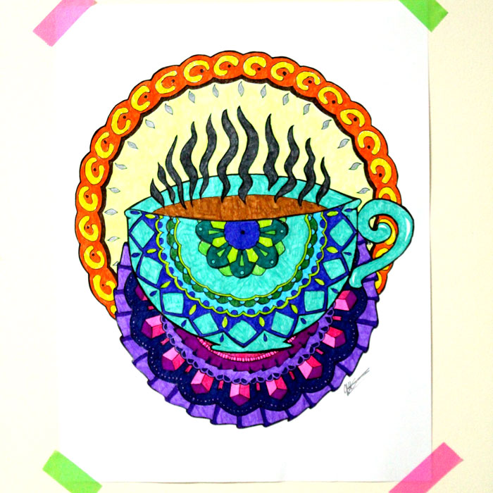 25 Coffee Coloring Pages for Adults