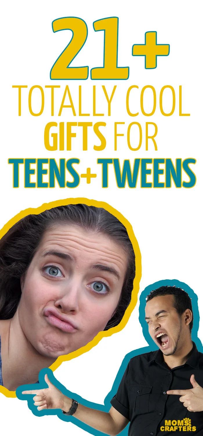21+ gifts for teens and tweens that are totally cool! This includse fun techie gifts, cool wearables and fashion gifts for boys and girls, and just-for-fun quirky and cool gift ideas. 
