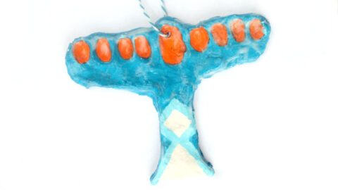 Hanukkah Craft for Kids: Finger Print Menorah Keepsake