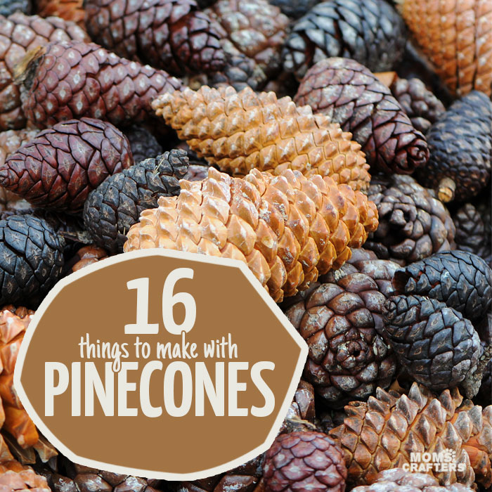 Autumn brings with it my favorite free craft supply: pine cones! Click for 16 perfect pinecone crafts for kids, adults and everyone in between! You'll find some great winter and holiday decor here, ideas for autumn crafting, adn easy DIY tutorials to get you going!