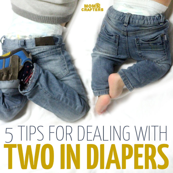 Having two in diapers can be a pain in the butt (pun intended) but it doesn't have to be! These simple mom to mom parenting tips and tricks will help make it a lot easier and more doable. So if your toddlers and babies are still in diapers, click to read these time-saving tricks.