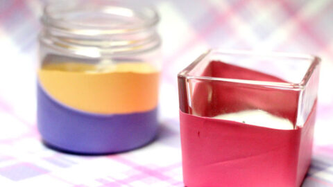Color Block Candle Holders