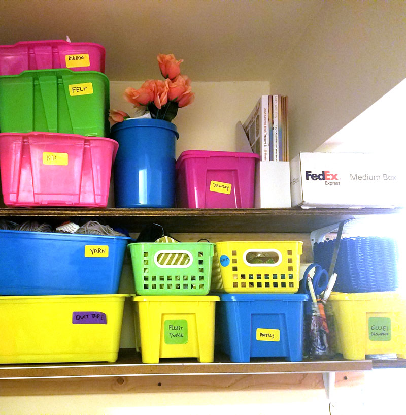 Frugal Organization for Kids Craft Supplies - Kids Activities