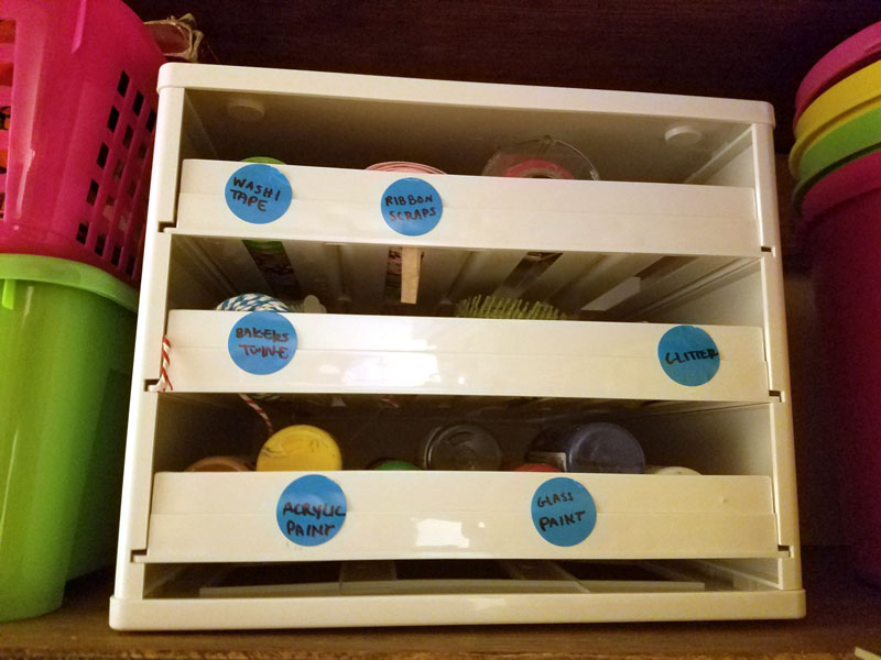 Small craft room organization ideas on a budget - check out how I turned a closet craft area into an efficient workspace on the cheap with cool hacks, tips, and storage ideas!