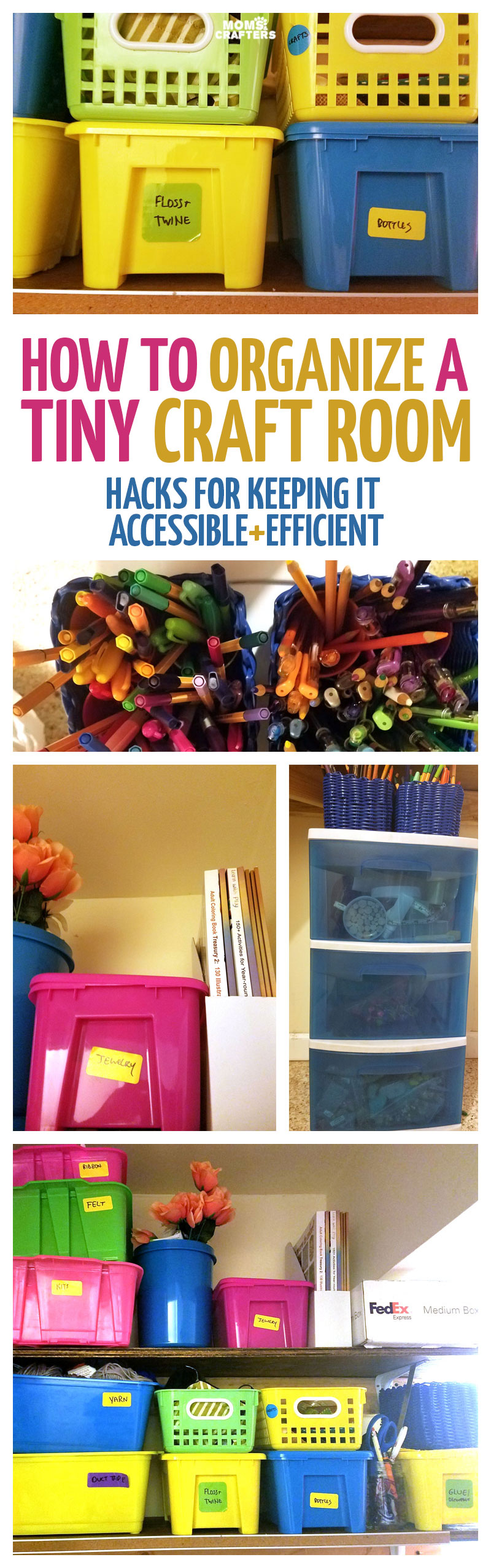 Craft Room Organization How To Organize A Tiny Craft Room Efficiently