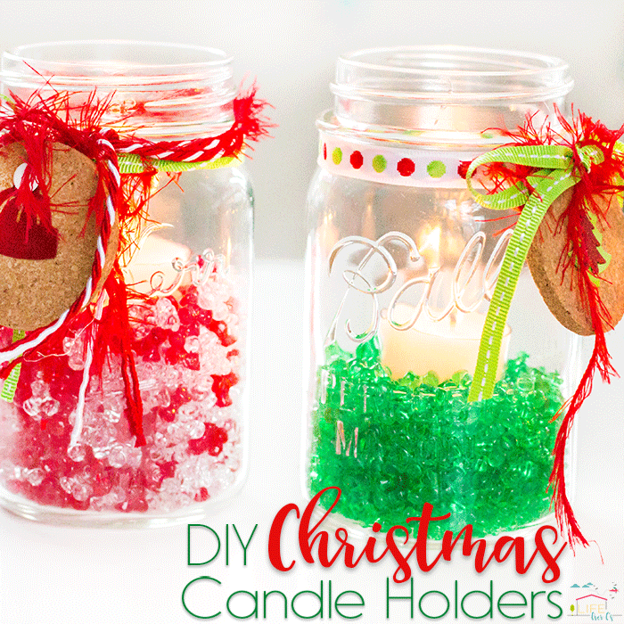 These DIY candle holders and lanterns are beautiful and easy to make! INcluding ideas for winter, chrismas, and all year round - and for all ages and skill levels, including kids, teens, and grown-ups, easy ideas, advanced ideas. Click for more!
